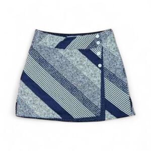 Lady Hagen Blue Multi Print Golf Pickleball Skorts with Button Accent Size 8